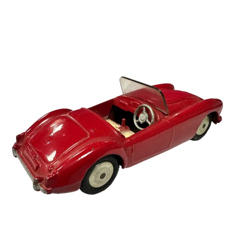 167 - Corgi MGA Sportscar red with cream seats No. 302, generally excellent in good plus box (small tear t... 