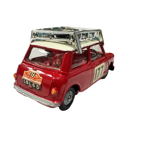 103 - Corgi BMC Mini Cooper S 1967 Monte Carlo Rally winner #177 No. 339, generally excellent in good plus... 