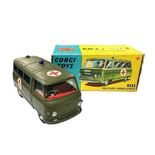 203 - Corgi Military Ambulance No. 354, generally excellent in  good plus box (some light crushing, edge w... 