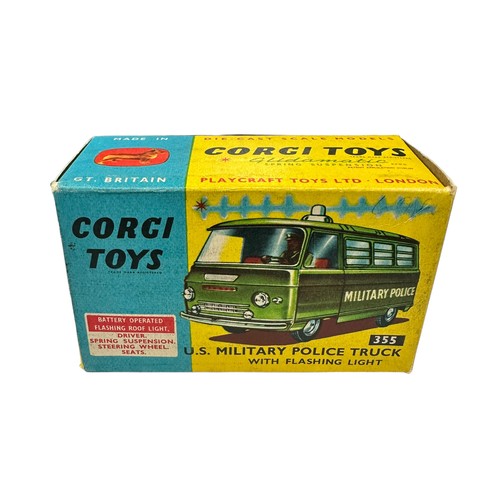 204 - Corgi US Military Police Truck flashing light (untested) No. 355, generally excellent in excellent t... 