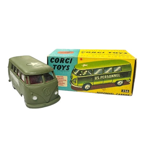 205 - Corgi US Personnel Carrier VW van No. 356, generally excellent in excellent box, with folded leaflet... 