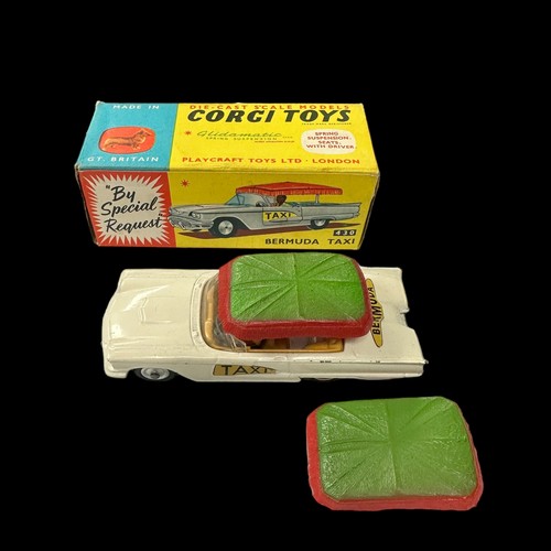 215 - Corgi Ford Thunderbird Bermuda Taxi No. 430, generally excellent to good plus in good plus box (penc... 