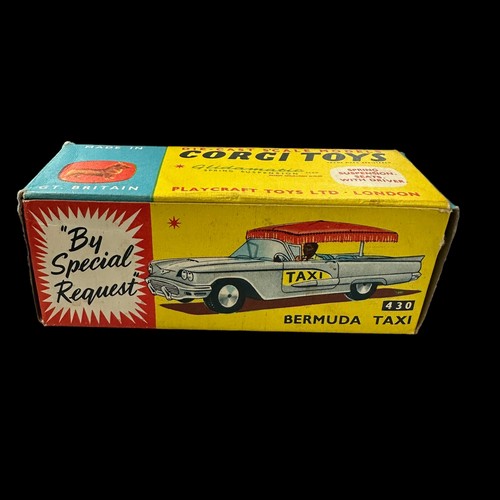 215 - Corgi Ford Thunderbird Bermuda Taxi No. 430, generally excellent to good plus in good plus box (penc... 