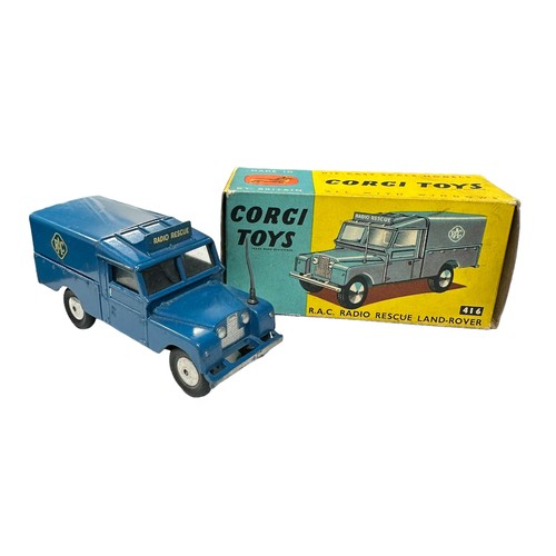 212 - Corgi Land Rover RAC No. 416, generally excellent to good plus (some corrosion to tow hook and axles... 