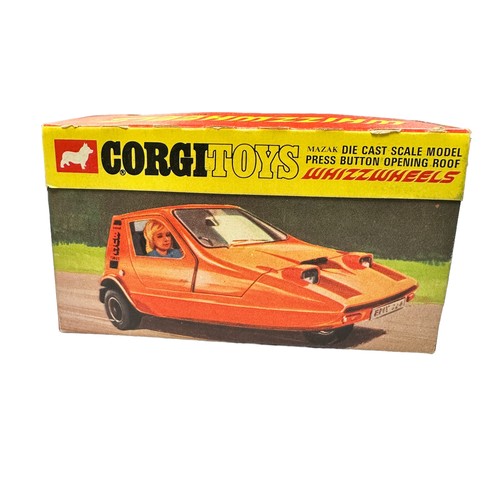 296 - Corgi Whizzwheels Bond Bug orange No. 389, generally excellent in good plus window box (some marking... 