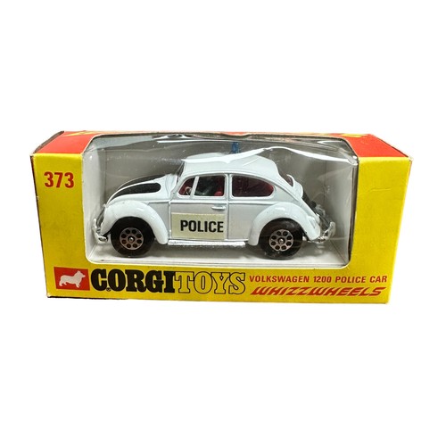 287 - Corgi Whizzwheels VW 1200 Police No. 373, generally excellent in excellent window box (one end has s... 