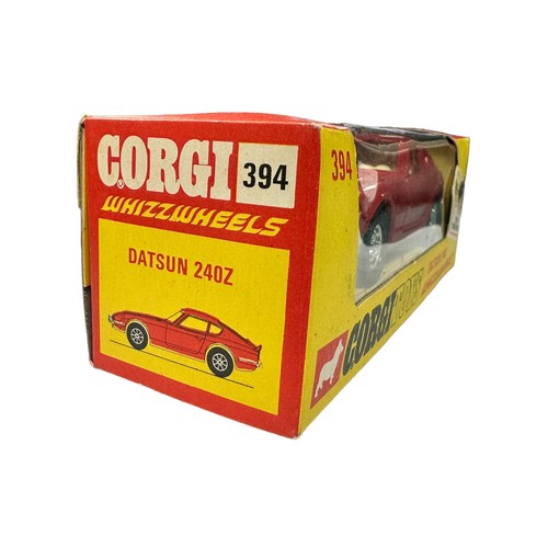 297 - Corgi Whizzwheels Datsun 240Z red (No decals version) No. 394, generally excellent in excellent wind... 