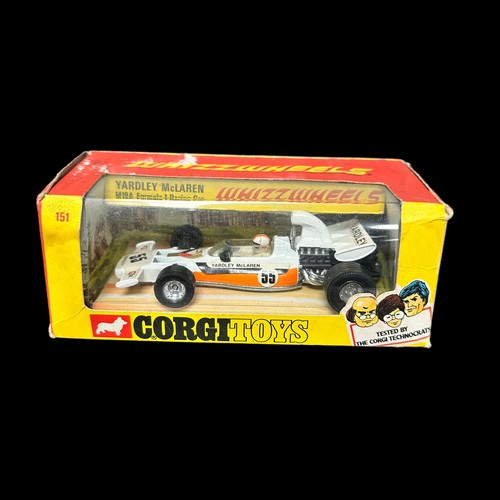 93 - Corgi 1/36th scale F1 motor racing trio, generally excellent in good fair window boxes (some tears, ... 