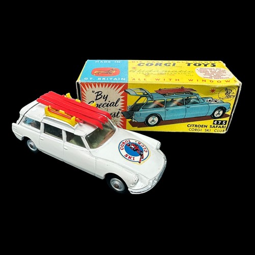 229 - Corgi Citroen Safari Corgi Ski Club No. 475, generally excellent in good box (pencil marking 6/9, re... 