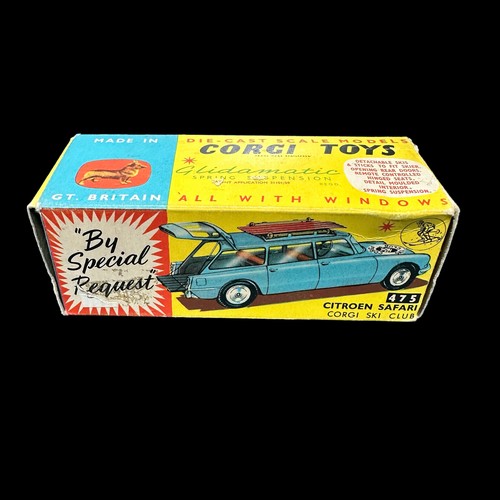 229 - Corgi Citroen Safari Corgi Ski Club No. 475, generally excellent in good box (pencil marking 6/9, re... 