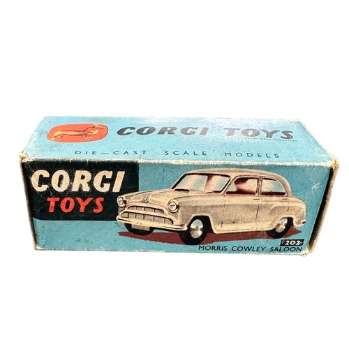 106 - Corgi Morris Cowley grey with flat spun hubs No. 202, generally excellent to good plus (some corrosi... 