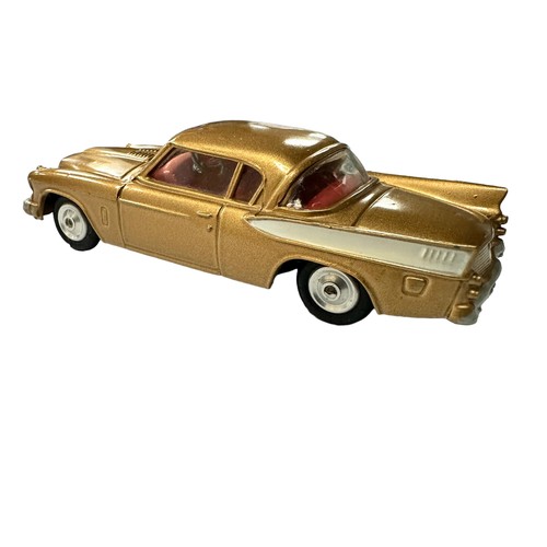 113 - Corgi Studebaker Golden Hawk metallic gold, white flash, red interior and spun hubs No. 211S, genera... 