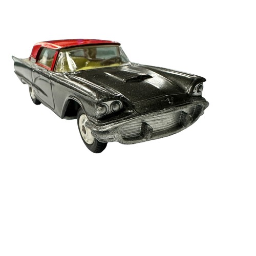 115 - Corgi Ford Thunderbird metallic grey with red roof No. 214S, 
generally excellent to good plus in go... 