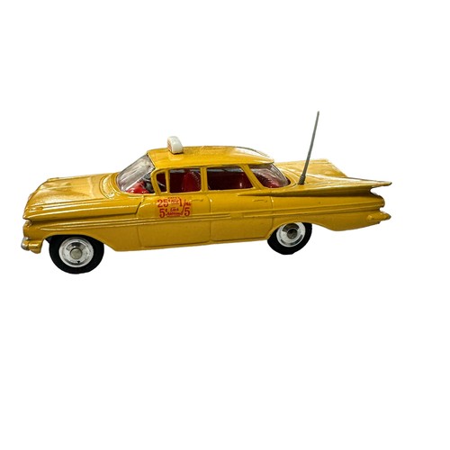 122 - Corgi Chevrolet Impala Taxi yellow with intact and straight aerial No. 221, generally excellent in  ... 