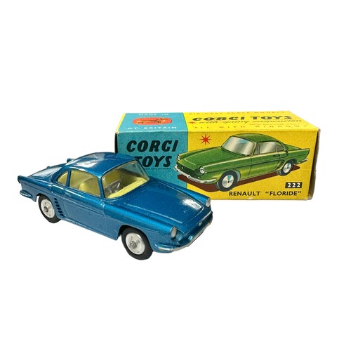 123 - Corgi Renault Floride metallic blue No. 222, generally excellent in excellent blue and yellow box (i... 