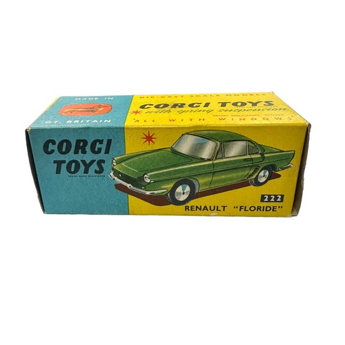 123 - Corgi Renault Floride metallic blue No. 222, generally excellent in excellent blue and yellow box (i... 