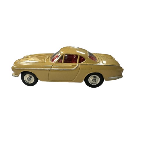 129 - Corgi Volvo P.1800 beige with red interior and spun hubs No. 228, generally excellent in good plus b... 