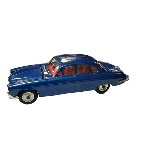 137 - Corgi Jaguar Mk X metallic dark blue with red interior, spun hubs and tan suitcases (2) No. 238, gen... 