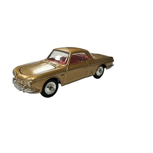 138 - Corgi Volkswagen 1500 Karmann Ghia metallic gold with red interior No. 239, generally excellent in g... 