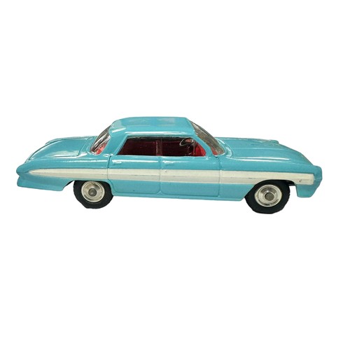 134 - Corgi Oldsmobile Super 88 pale blue and white stripe with red interior No. 235, generally excellent ... 