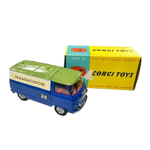 224 - Corgi Commer Hammonds Promotional Van No. 462, excellent in good plus blue and yellow plain box (som... 