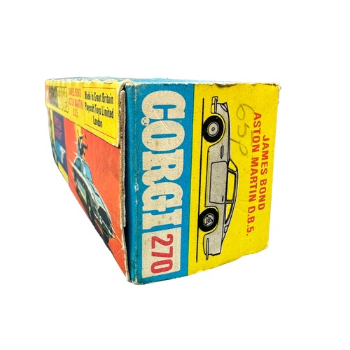 157 - Corgi James Bond Aston Martin DB5 No. 270, generally excellent to good plus in good window box (smal... 