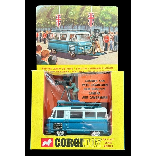 233 - Corgi Commer camera van Samuelson Film No. 479, generally excellent in good plus window box (some mo... 