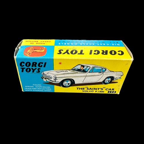 150 - Corgi The Saint's Volvo P.1800 No. 258, white with black Saint decal (ragged edges), generally excel... 