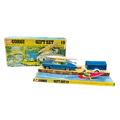 250 - Corgi Marlin Rambler gift set No. 10, generally excellent in   good box and good plus pictorial plin... 