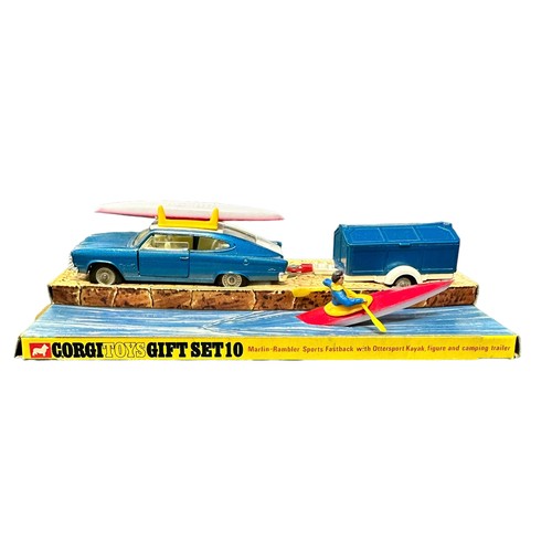 250 - Corgi Marlin Rambler gift set No. 10, generally excellent in   good box and good plus pictorial plin... 