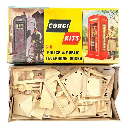 323 - Corgi Kits unmade plastic kits, generally excellent in excellent to good plus boxes, with Motel Chal... 