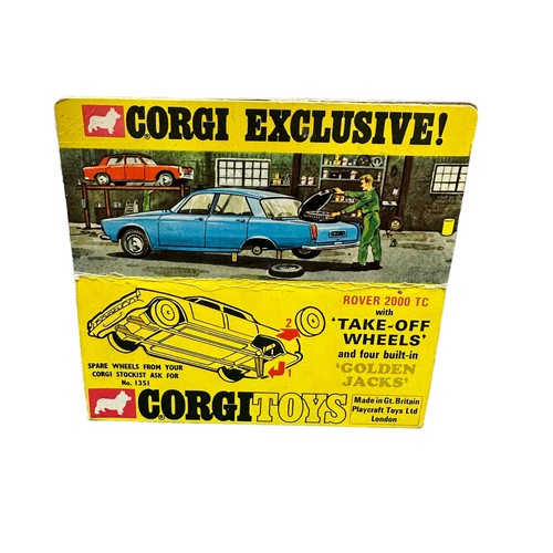 162 - Corgi Rover 2000 TC Golden Jacks (Take-off wheels) No. 275, generally excellent in excellent window ... 