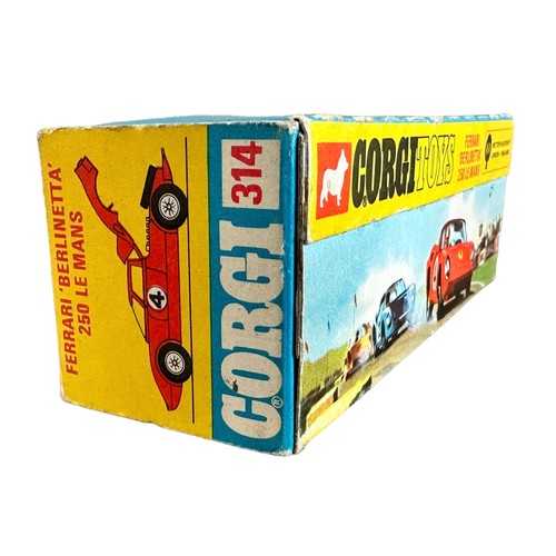 178 - Corgi Ferrari 250LM No. 314, generally excellent in excellent window box, red with race #4 and Ferra... 