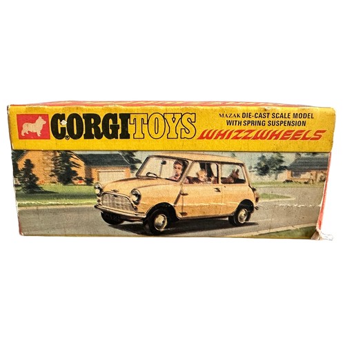 267 - Corgi Whizzwheels Morris Mini Minor No. 204, generally excellent to good plus in good plus window bo... 