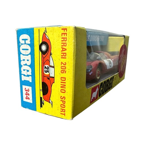 284 - Corgi Ferrari 206 Dino Sport No. 344, generally excellent in excellent window box (Revised Specifica... 