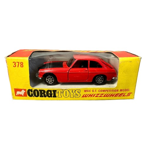 291 - Corgi MGC GT Competition No. 378, generally excellent in excellent to good plus window box (light cr... 