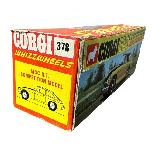 291 - Corgi MGC GT Competition No. 378, generally excellent in excellent to good plus window box (light cr... 