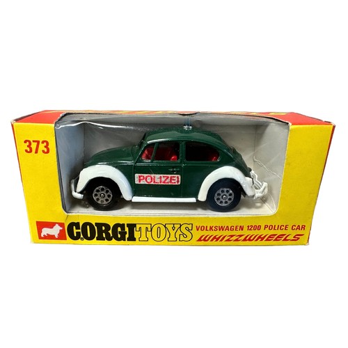 288 - Corgi Whizzwheels VW 1200 Polizei No. 373, generally excellent in excellent window box, dark green a... 