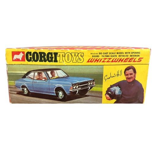 278 - Corgi Whizzwheels Ford Cortina GXL No. 313, generally excellent in good plus to good Graham Hill win... 