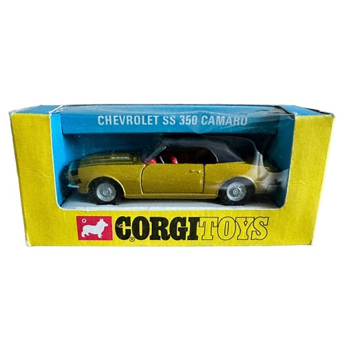 197 - Corgi Chevrolet Camero SS350 No. 338, generally excellent in good plus window box (light crushing to... 