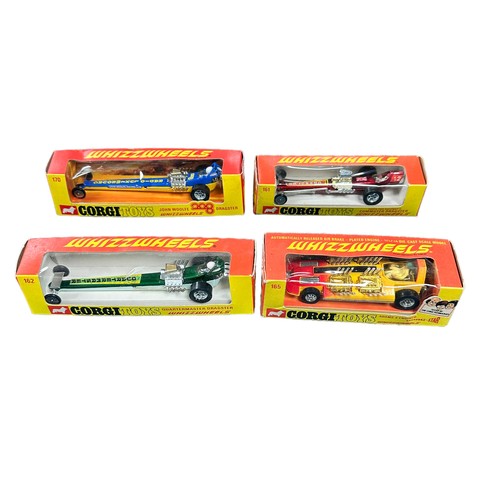 263 - Corgi Whizzwheels Dragster collection, generally excellent in excellent to good plus window boxes, w... 