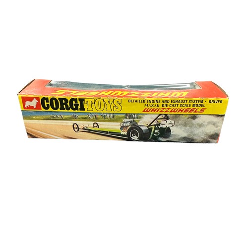 263 - Corgi Whizzwheels Dragster collection, generally excellent in excellent to good plus window boxes, w... 