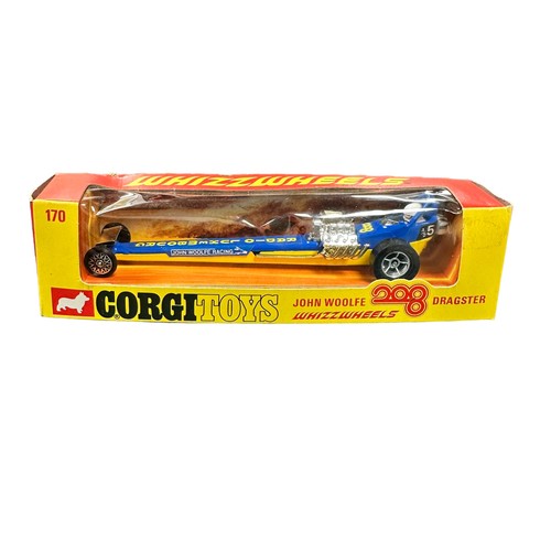 263 - Corgi Whizzwheels Dragster collection, generally excellent in excellent to good plus window boxes, w... 