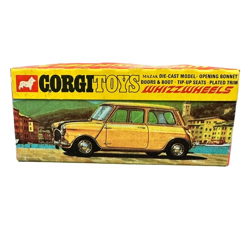 271 - Corgi Whizzwheels Mini-Cooper No. 282, generally excellent to good plus in (paper decals fading) exc... 