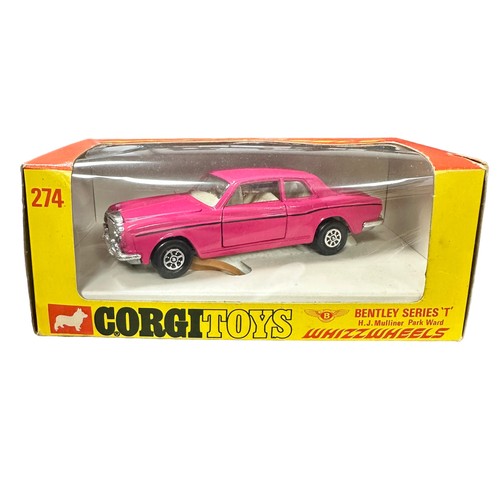 269 - Corgi Whizzwheels Rolls Royce Silver Shadow two-tone silver and blue with tan interior No. 280 and B... 