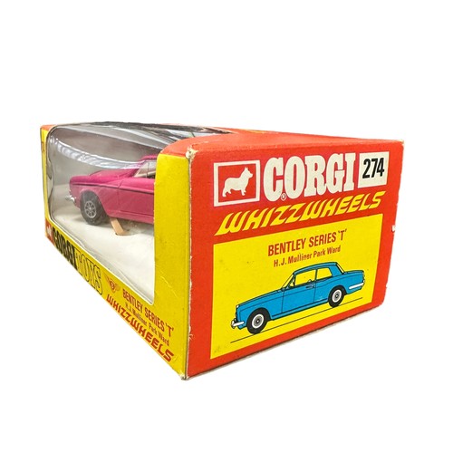 269 - Corgi Whizzwheels Rolls Royce Silver Shadow two-tone silver and blue with tan interior No. 280 and B... 