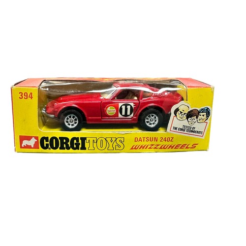 298 - Corgi Whizzwheels Datsun 240Z pair, generally excellent in excellent window boxes (price pencil mark... 