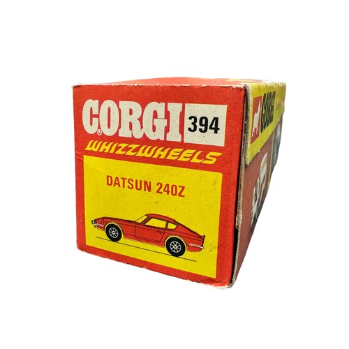 298 - Corgi Whizzwheels Datsun 240Z pair, generally excellent in excellent window boxes (price pencil mark... 