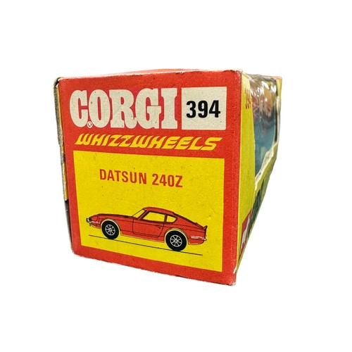 298 - Corgi Whizzwheels Datsun 240Z pair, generally excellent in excellent window boxes (price pencil mark... 