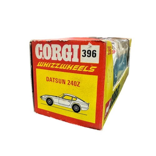 298 - Corgi Whizzwheels Datsun 240Z pair, generally excellent in excellent window boxes (price pencil mark... 